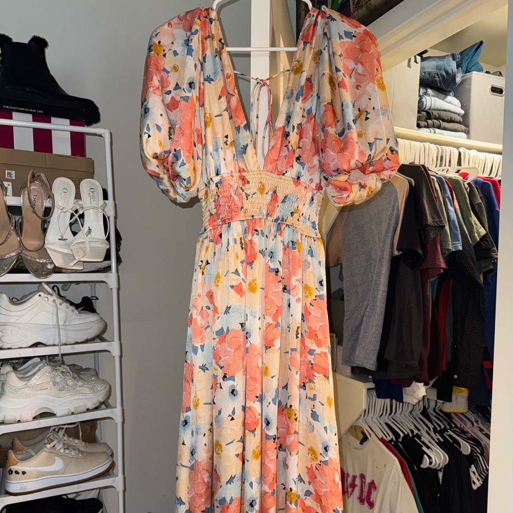 Floral Puff Sleeve Dress from HELLO MOLLY